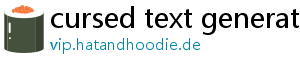 cursed text generator